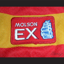 Load image into Gallery viewer, Les Boys Black Hockey Jersey with Molson Beer Patch