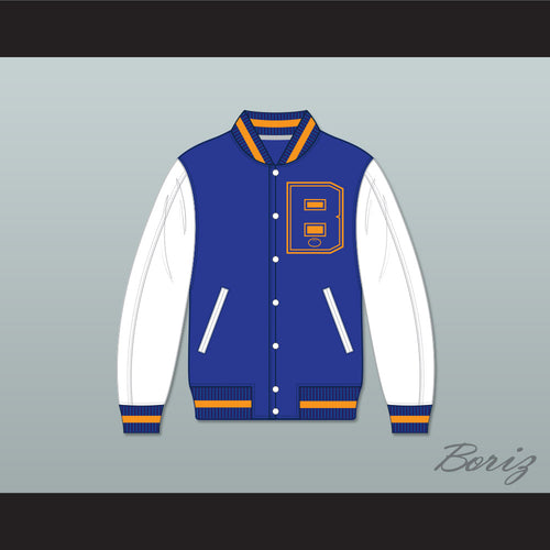 Lethal Weapon 2 Martin Riggs Blue and White Varsity Letterman Jacket-Style Sweatshirt
