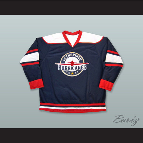 Lethbridge Hurricanes Navy Blue Hockey Jersey