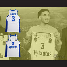 Load image into Gallery viewer, LiAngelo Ball 3 Lithuania Vytautas White Basketball Jersey