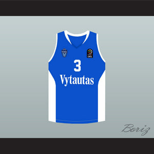 LiAngelo Ball 3 Lithuania Vytautas Blue Basketball Jersey