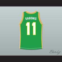 Load image into Gallery viewer, Arvydas Sabonis 11 Lithuania Green Basketball Jersey 2