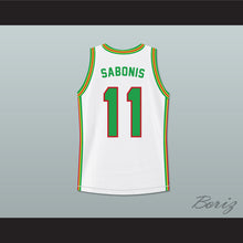 Load image into Gallery viewer, Arvydas Sabonis 11 Lithuania White Basketball Jersey 2