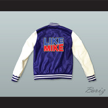 Load image into Gallery viewer, Like Mike 23 Blue and White Lab Leather Varsity Letterman Jacket