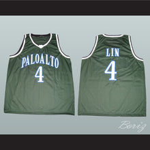 Load image into Gallery viewer, Jeremy Lin 4 Palo Alto Vikings High School Green Basketball Jersey