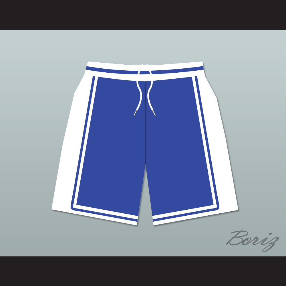 He Got Game Jesus Shuttlesworth Lincoln High School Blue Basketball Shorts