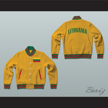 Load image into Gallery viewer, Lithuania Varsity Letterman Jacket-Style Sweatshirt