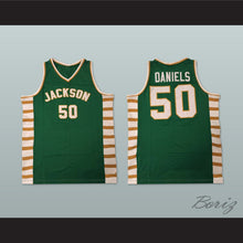 Load image into Gallery viewer, Lloyd Daniels 50 Andrew Jackson High School Green Basketball Jersey