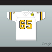 Load image into Gallery viewer, 1974 WFL Lloyd Voss 65 New York Stars Home Football Jersey with Patch