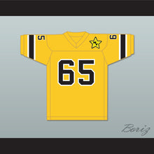 Load image into Gallery viewer, 1974 WFL Lloyd Voss 65 New York Stars Road Football Jersey with Patch