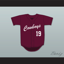 Load image into Gallery viewer, Lorenzo Cain 19 Madison County High School Cowboys Maroon Baseball Jersey 2