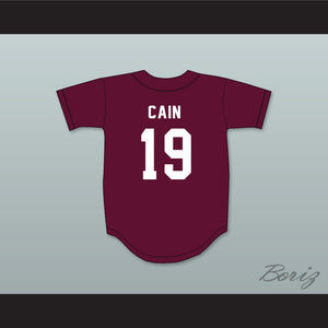 Lorenzo Cain 19 Madison County High School Cowboys Maroon Baseball Jersey 2