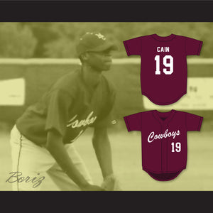 Lorenzo Cain 19 Madison County High School Cowboys Maroon Baseball Jersey 2