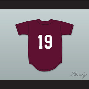 Lorenzo Cain 19 Madison County High School Cowboys Maroon Baseball Jersey 1