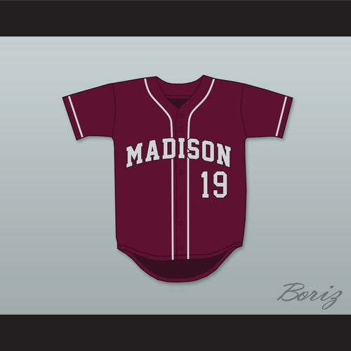 Lorenzo Cain 19 Madison County High School Cowboys Maroon Baseball Jersey 4
