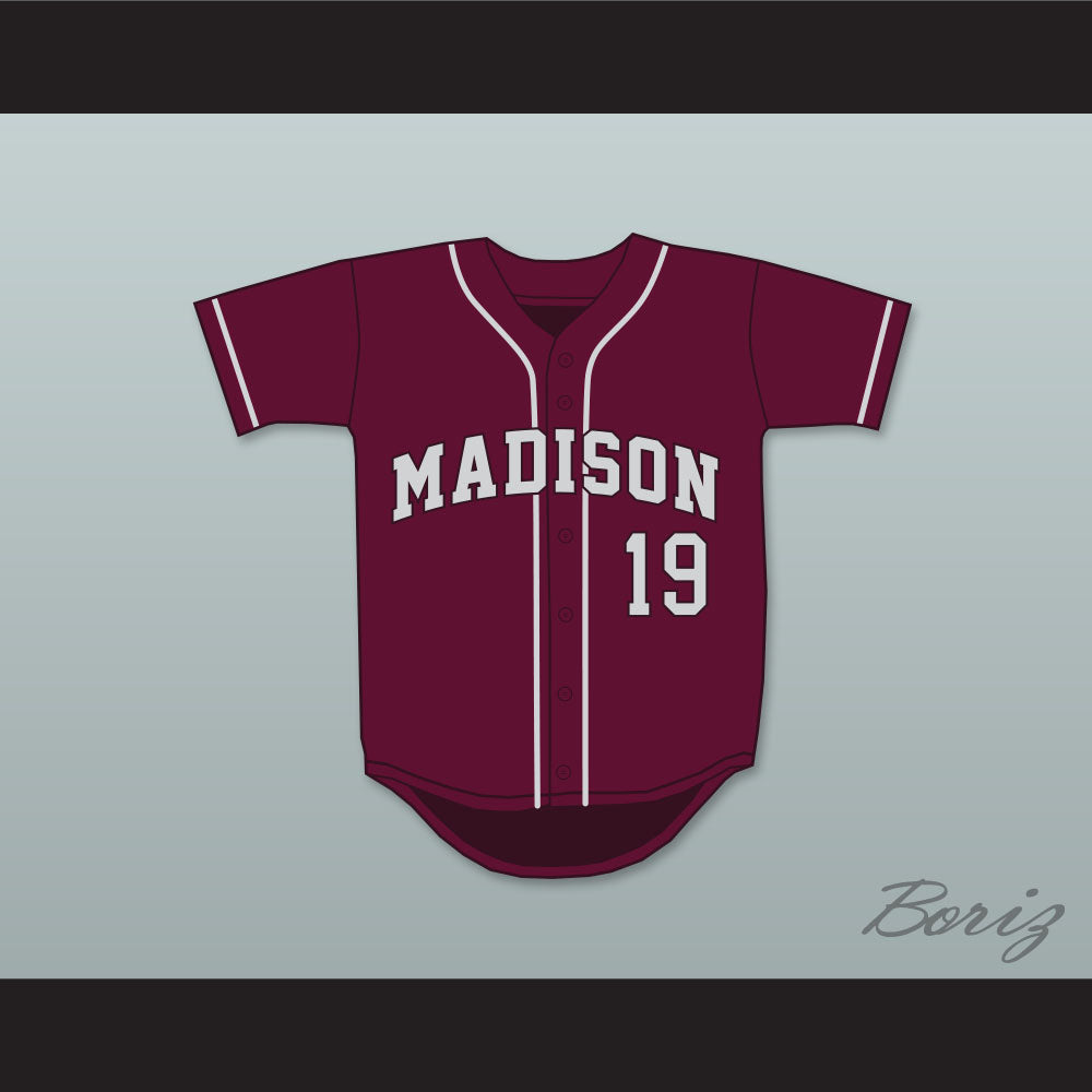 Lorenzo Cain 19 Madison County High School Cowboys Maroon Baseball Jersey 4