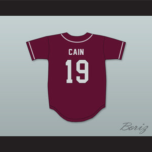 Lorenzo Cain 19 Madison County High School Cowboys Maroon Baseball Jersey 4