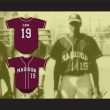 Load image into Gallery viewer, Lorenzo Cain 19 Madison County High School Cowboys Maroon Baseball Jersey 4