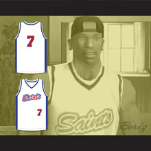 Load image into Gallery viewer, Los Santos Saints 7 White Basketball Jersey