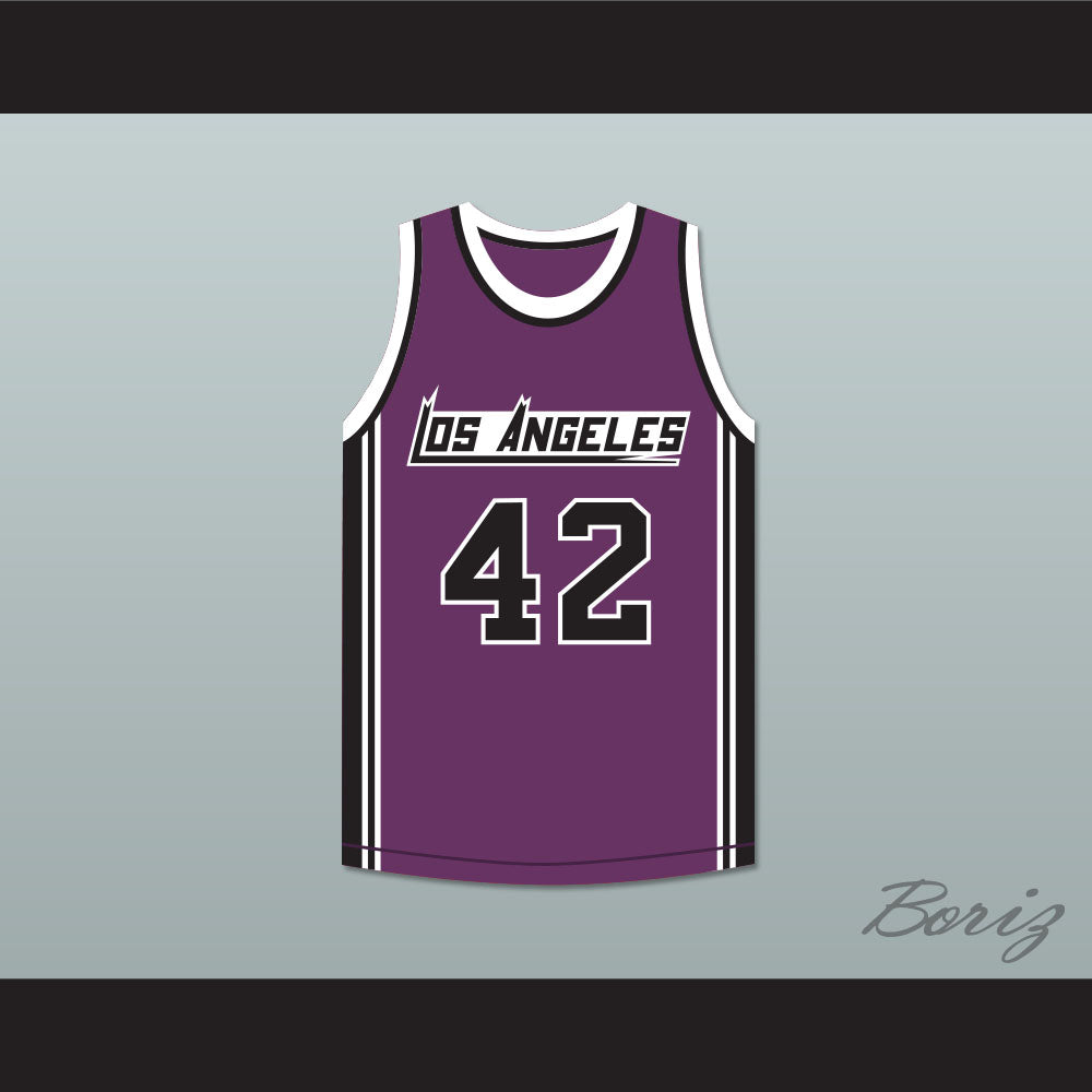 Connie Hawkins 42 Los Angeles Basketball Jersey The Fish That Saved Pittsburgh