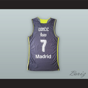 Luka Doncic 7 Real Madrid Purple Basketball Jersey