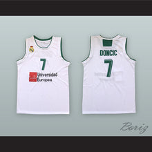 Load image into Gallery viewer, Luka Doncic 7 Real Madrid White Basketball Jersey 3