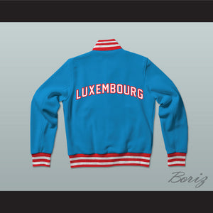 Luxembourg Varsity Letterman Jacket-Style Sweatshirt