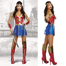Load image into Gallery viewer, M-XXL Halloween Dawn Of Justice Superhero Wonder Woman Cosplay Costume for Adult Supergirl Girls Fancy Dress