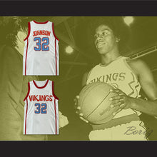 Load image into Gallery viewer, Magic Johnson 32 Lansing Everett High School Vikings White Basketball Jersey