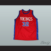 Load image into Gallery viewer, Magic Johnson 32 Lansing Everett High School Vikings Red Basketball Jersey