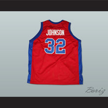 Load image into Gallery viewer, Magic Johnson 32 Lansing Everett High School Vikings Red Basketball Jersey