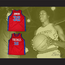 Load image into Gallery viewer, Magic Johnson 32 Lansing Everett High School Vikings Red Basketball Jersey