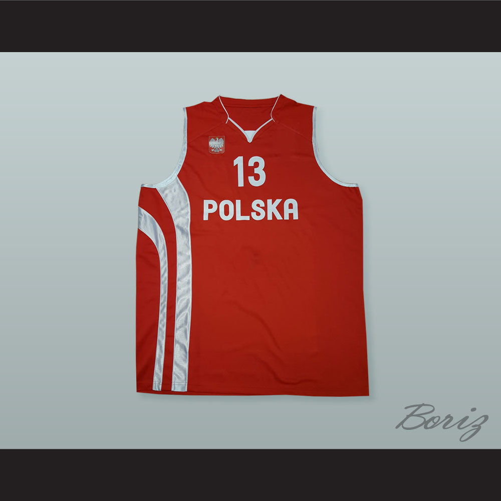 Marcin Gortat 13 Poland Basketball Jersey with Patch