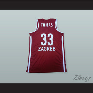 Marko Tomas 33 KK Cedevita Zagreb Basketball Jersey with Patch
