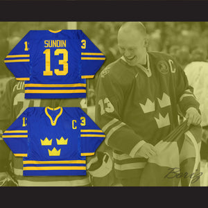 Mats Sundin 13 Team Sweden Hockey Jersey