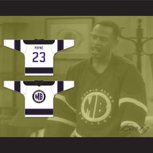 Load image into Gallery viewer, Martin Lawrence Martin Payne 23 Morris Brown College White Hockey Jersey