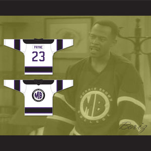 Martin Lawrence Martin Payne 23 Morris Brown College White Hockey Jersey