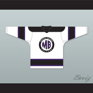 Martin Morris Brown College White Hockey Jersey