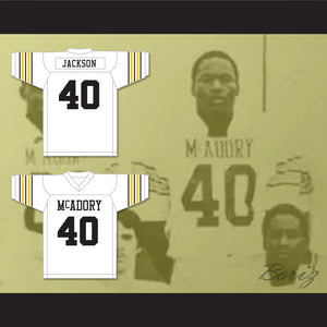 Bo Jackson 40 McAdory High School White Football Jersey