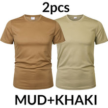 Load image into Gallery viewer, MEGE 3 Pcs/2 Pcs Men Camouflage Tactical T Shirt Army Military ShortSleeve O-neck Quick-Drying gym T Shirts Casual Oversized 4XL