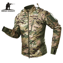 Load image into Gallery viewer, MEGE Men&#39;s Waterproof Military Tactical Jacket Men Warm Windbreaker Bomber Jacket Camouflage Hooded Coat US Army chaqueta hombre