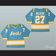 Load image into Gallery viewer, Gilles Meloche 27 California Golden Seals Light Blue Hockey Jersey