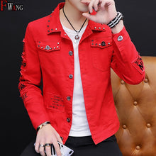 Load image into Gallery viewer, MEN'S Wear Summer New Style Cowb Spring And Autumn Jeans Coat Men's Korean-style Fashion Students Handsome Versatile Jacket