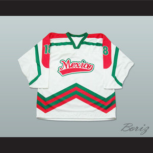 Mexico National Team White Hockey Jersey