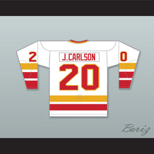Load image into Gallery viewer, WHA 1976-77 Minnesota Fighting Saints Jack Carlson 20 Home Hockey Jersey