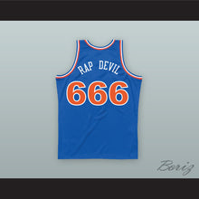 Load image into Gallery viewer, MGK 666 RAP DEVIL Old School Blue Basketball Jersey