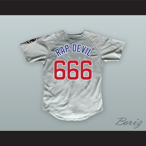 MGK 666 RAP DEVIL Gray Baseball Jersey
