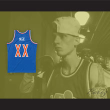 Load image into Gallery viewer, MGK XX Old School Blue Basketball Jersey