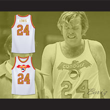 Load image into Gallery viewer, Mike Lewis 24 Pittsburgh Condors White Basketball Jersey