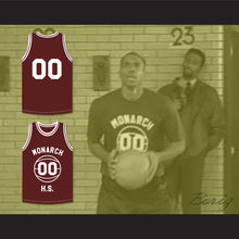 Load image into Gallery viewer, Kyle Lee Watson 00 Monarch High School Maroon Practice Basketball Jersey Above The Rim